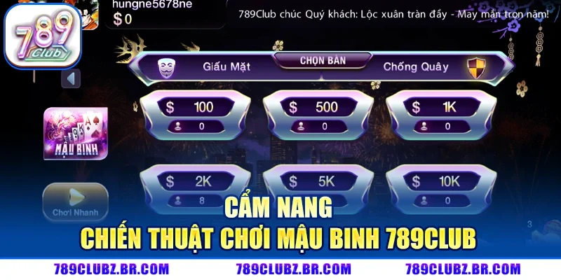 Mậu Binh 789CLUB - Siêu Phẩm Đánh Bài Ăn Thưởng X100
