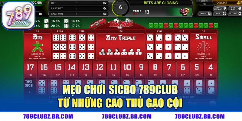 Mẹo chơi Sicbo 789CLUB từ những cao thủ gạo cội